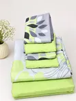Set ya Vitanda vya Pamba 7x8 - 1 Flat, 1 Fitted, 4 Pillowcases - 1