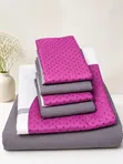 Set ya Vitanda vya Pamba 7x8 - 1 Flat, 1 Fitted, 4 Pillowcases - 4