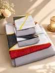 Set ya Vitanda vya Pamba 7x8 - 1 Flat, 1 Fitted, 4 Pillowcases - 5