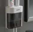 Wall-Mounted Automatic Toothpaste Dispenser with Magnetic Toothbrush Holder - 2