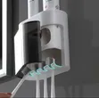 Wall-Mounted Automatic Toothpaste Dispenser with Magnetic Toothbrush Holder - 3