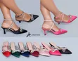 Atmosphere Ladies Sling Back Heels - 2