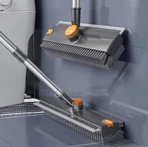 Premium 3-in-1 Floor & Bathroom Scrubber with Squeegee
