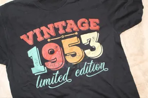 Men's Black 'Vintage' Cotton T-Shirt by LUKTOP