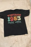 Men's Black 'Vintage' Cotton T-Shirt by LUKTOP - 2