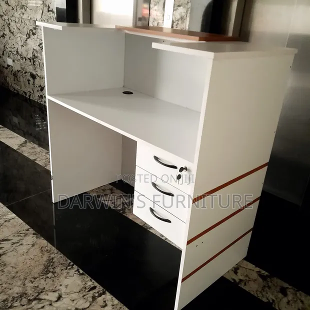 Boss Office Products Reception Table - White - 1