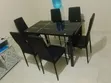 Boss Office Products Dining Set - Viti 6, Nyeusi - 1