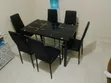 Boss Office Products Dining Set - Viti 6, Nyeusi - 2