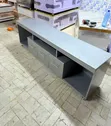 5ft TV Stand with Drawers & LED Lights - Grey/White/Black - 1