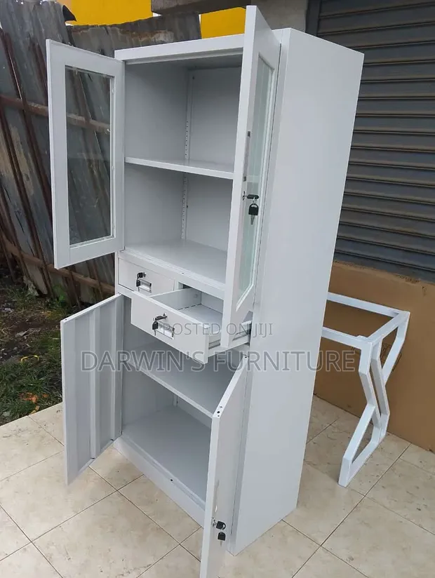 Boss Office Products Rafu ya Vitabu na Droo 2 - 1