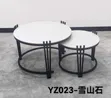 2-in-1 Executive Large Marble Top Nesting Tables - 4