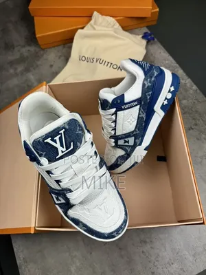 Louis Vuitton Sneakers Bluu za Denim Size 39-45