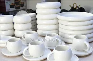 38pc Premium Elegant Dinner Set | White Ceramic