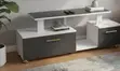 Istanbul 2 TV Stand Modern | 4 Feet | Mwanga wa LED | Nyeupe Grey - 1