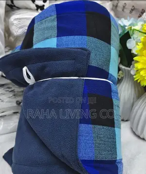 Blanketi ya Shuka ya Masai ya Fleece Nzito | 150x200cm | Imechorwa