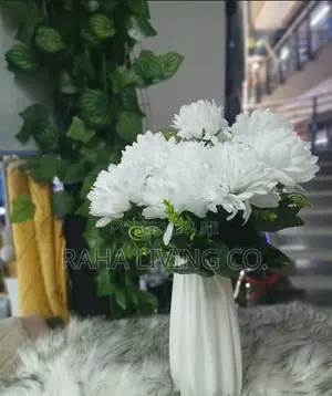 Artificial Flowers with Vase | Pink, White, Yellow