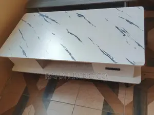Marble Top Coffee Table with Storage Drawer