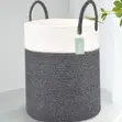 Cotton Rope Laundry Basket | 35x50cm | Woven Storage Basket - 2