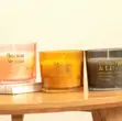 3pc Scented Soy Candle Set | Glass Jar with Lid | 3 Scents - 1