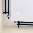 2m Double Black & Bronze Adjustable Curtain Rod - 1