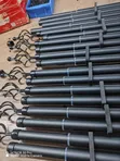 Premium Black Imported 2m Double Curtain Rods - 1