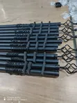 Premium Black Imported 2m Double Curtain Rods - 2