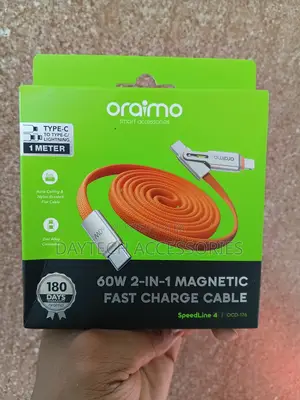 Oraimo SpeedLine 4 2-in-1 Fast Charging Cable