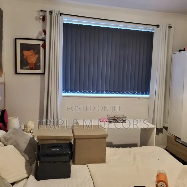 Privacy Vertical Curtain Blinds for Windows - 1