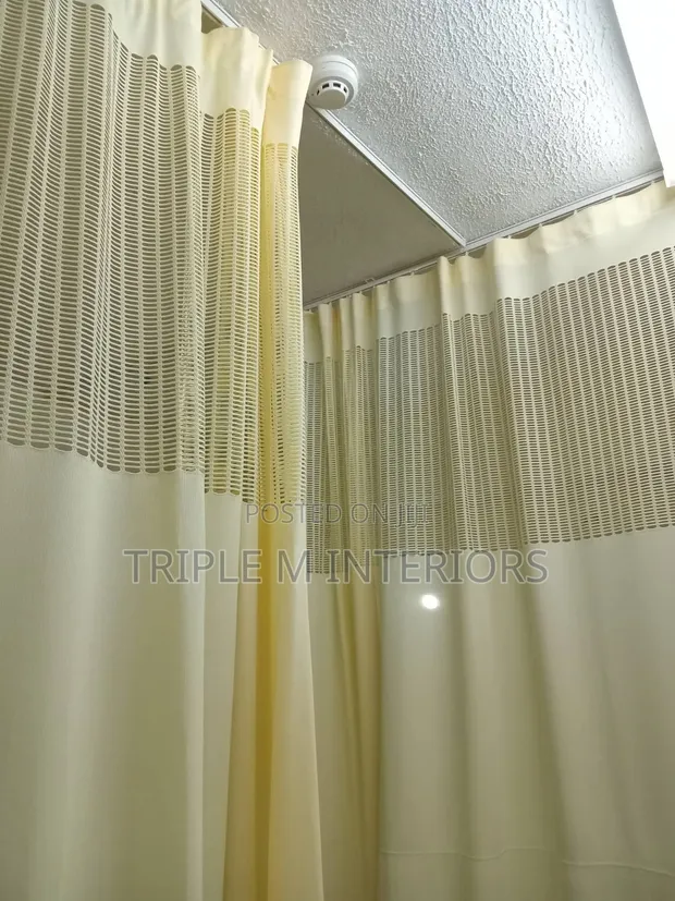 Hospital Ward Curtains with Mesh Top - 1