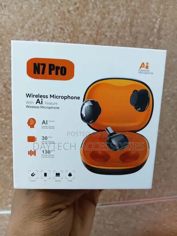 N7 Pro AI Wireless Microphone with Noise Cancellation - 1