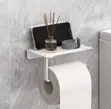 Simple Self-Adhesive Metallic Toilet Paper Holder - 1