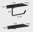 Simple Self-Adhesive Metallic Toilet Paper Holder - 2