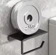 Simple Self-Adhesive Metallic Toilet Paper Holder - 3