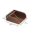 Walnut Wood Serviette Holder with Metal Bar - 1