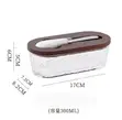 300ml Glass Butter Dish with Bamboo Lid & Knife - 1