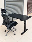 Electric Height-Adjustable Standing Desk with Ergonomic Office Chair - 2