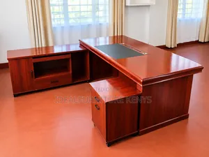 Luxury L-Shaped Executive Office Desk - Boss Office Products