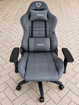 Luxury Ergonomic Gaming Chair - Grey Fabric