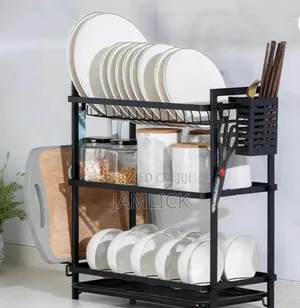 MZY 3-Tier Carbon Steel Dish Rack