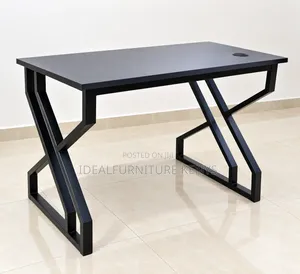 Modern Executive Office Desk - Black Industrial Design