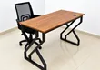 Modern Executive Office Desk with X-Leg Frame - 1