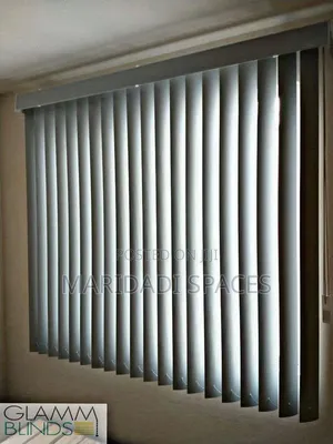 Heavy Duty PVC Vertical Office Blinds - 100% Blackout & Washable