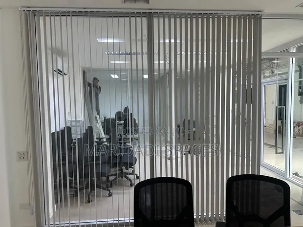 Office Glass Partition Vertical Blinds - Brand New - 1