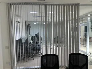 Office Glass Partition Vertical Blinds - Brand New