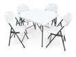 4-Seater Folding Table & Chairs Set - 1