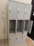 6-Door Steel Locker Cabinet with Secure Locks - 2