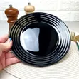 Luminarc Harena 6pcs Black Glass Plates - 27cm - 1