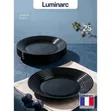 Luminarc Harena 6pcs Black Glass Plates - 27cm - 4