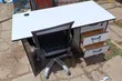 Modern White Office Desk with 3 Drawers & Cable Management - 1