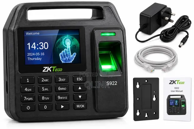ZKTeco S922 Portable Fingerprint Time & Attendance Terminal - 1